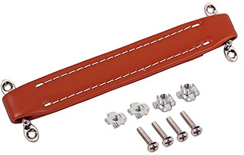 Milisten Vintage Style Guitar Amplifier Handle Strap 8.26 Inch Pu Leather Reinforced Bars Lightweight Replacement for Amp Speaker Cabinet