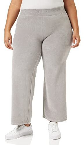 NA-KD Pantalones de Terciopelo, Gris, 3XL para Mujer