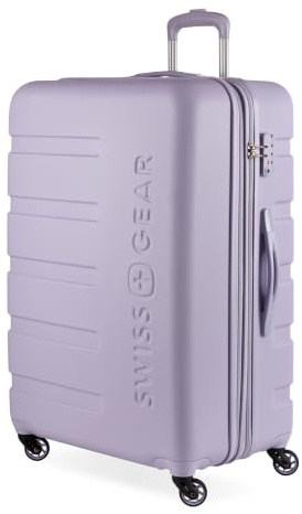 SwissGear 7366 Signature Hardside Expandable Luggage with Spinner Wheels, TSA Lock, Evening Haze, Checked-Large 27-Inch