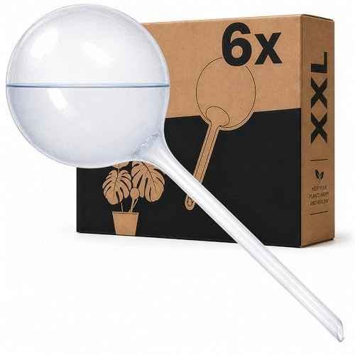 Minismus Bewässerungskugel XL für Pflanzen - Automatisches Bewässerungssystem - Gießkugeln Selbstbewässerung - Wasserspeicher für Pflanzen - Wasserspender Pflanzen Bewässerung (6, 700mL)