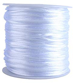 QIIIMSLSS 60m/Roll 1.5mm Cord for Baby Teething Pacifier Chain Clip Necklace Jewelry Making Rope Thread