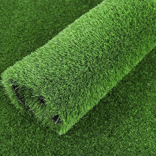mosegor Gazon Artificiel 1 x 10m Pelouse Synthétique Extérieur Intérieur Supérieure Fausse Gazon Haute Densité Rouleau Gazon Hauteur de l'herbe: 30 mm Aspect Naturel et Réaliste pour Balcon Jardin