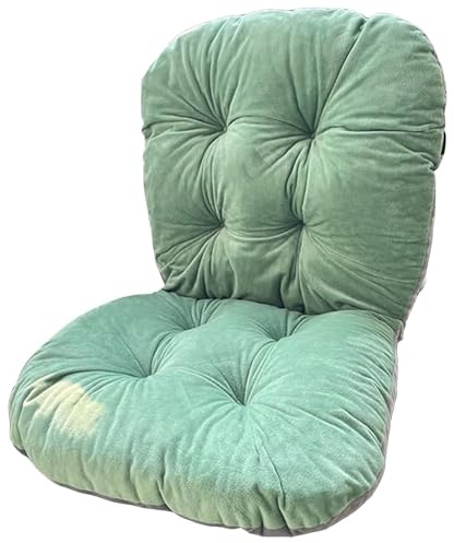 1/2/4 Pack Cojines para Sillas con Respaldo,Cojines para Sillas de Cocina con Correas de Sujeción,Cojín Acolchado de Respaldo Bajo, Cojín Acolchado para Silla de Jardín(Color 6,1pc)