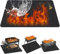Feuerfeste Unterlage, 120x100 cm Hitzebeständig Brandschutzmatte, Hitzebeständig bis 1800°F Hitzeschutzmatte, Feuerfeste Matte Hitzebeständig BBQ Grillmatte für Fireplace Lawn Camping Bodenschutz