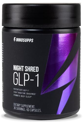 InnoSupps Night Shred GLP-1 - Nighttime Metabolic + Sleep Support* - Akkermansia + Ashwagandha - 60 Capsules. 30 Servings.