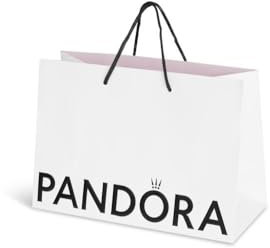 PANDORA Medium Eco Jewelry Bag: Rings, Bracelets, Pendants, Earrings and Charms (21.5 x 16 x 8 cm) (1)