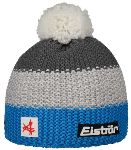 Czapka Eisbar Star Pompon MÜ SA szaro-niebieska