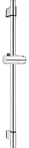 Cornat Wandstange Cervia - 65 cm Länge - Variable Wandbefestigungen - Mit Drucktastenschieber - Verchromt / Duschstange / Brause-Stange / Duschhalterung / TECB3441