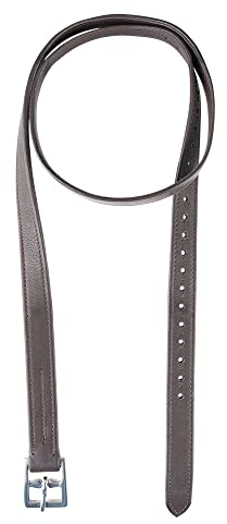 PFIFF 102697 stigrem Noble, läderrem stigbyglar brun 140 cm
