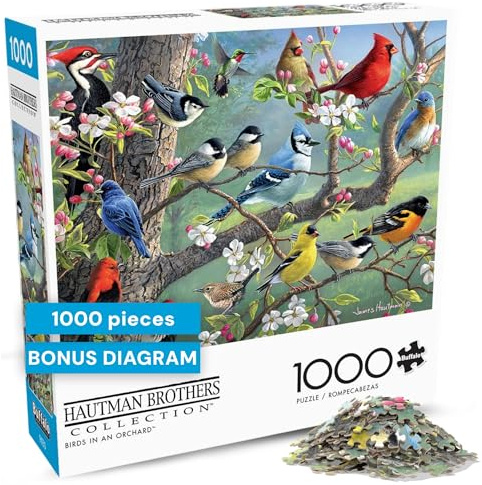 Buffalo Games - Hautman Brothers - Birds in an Orchard - 1000 Piece Jigsaw Puzzle