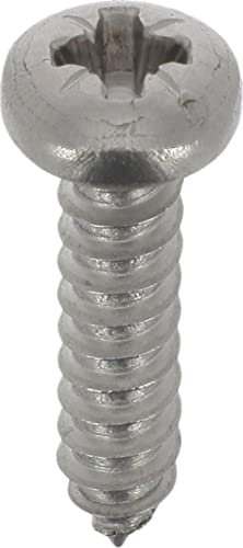 Restagraf - Vis à Tôle - Tête Cylindrique Bombée Pozidrive - Inox - Standard DIN 7981 - Fixation Carrosserie - Réf. 7090 - Sachet de 20