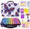 JOTOL 5D Diamond Painting Zubehör Boxen,70 Diamond Painting Aufbewahrungsbox,Werkzeug Set mit Stift Trichter Stickers,Für Nägel,Strass,Perlen,DIY Handwerk