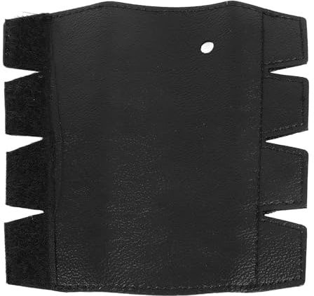 Anti-halk Franskt Horn Handskydd, Läder Instrument Skyddshandtag Wrap, Hand Pad Cover Tillbehör (Svart)
