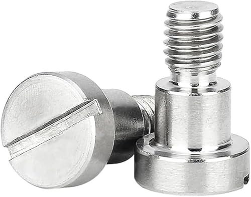 Pernos de rodamiento, pernos de rodamiento,tornillos de metal 10 piezas M4 diámetro 5 mm 304 acero inoxidable tapón ranurado eje posicionado hombro paso tornillo tapón tornillo límite perno de cojinet