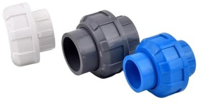 OZXZH 1Pc 20-50mm PVC Tuyau Union Connecteur Aquarium Réservoir De Poissons Alimentation en Eau Tube De Drainage Joint, Jardin Irrigation Tuyau d'eau Raccords(Blue,1pc I.D 25mm)