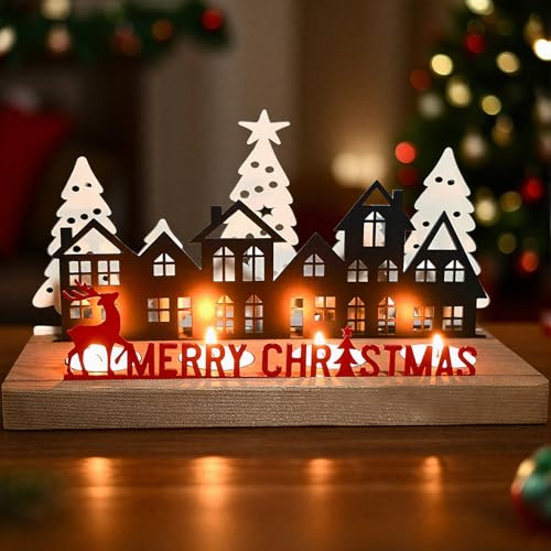 Advent ljushållare, adventskrans, värmeljushållare, ljushållare, adventskrans, metall med trähållare, adventsarrangemang, långt, ljusstake, jul, juldekoration bord, adventsdekoration