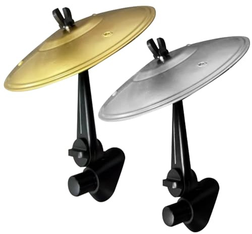 2Pc Plato De Choque Para Coche, Plato Para Rejilla De Ventilación Del Coche, Mini Hierro Tambores Y Platillos Para Car, Divertida Decoración Musical Con Percusión Para Rejillas De Ventilación