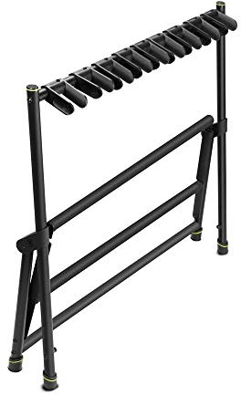 Gravity VARI-9 Multi- Gitarrenständer für bis zu 9 akustische, bass oder elektrische Gitarren, schwarz