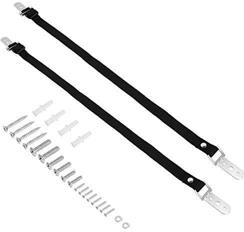 upain Kippsicherung Fernseher und Möbel 2 Stück Wandbefestigung TV Sicherungsgurt für Baby Kinder Verstellbare Möbelbänder TV-Wandgurte für Fernseher Flachbildfernseher Schränke Schrank Kommode