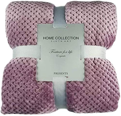 ausuky Manta con peso, capa interior acolchada pesada, lavable, relleno de cubierta de minky para sueño profundo (rosa, 100 x 120 cm)