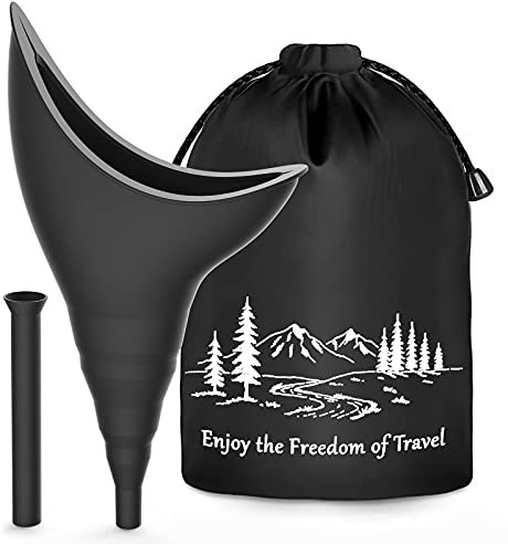 Pipi Donna in Piedi Campeggio Accessori - Orinatoio Portatile Donna Trekking Accessori da Viaggio, Urinatoio Donna Portatile Wc, Riutilizzabile Portatile Pipi in Piedi, Imbuto per Pipi Donna Cono