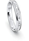 JC Trauringe Silber 925 Einzelring Ehering I Wedding Rings | Verlobungs-ring | Partnerring mit Gravur in edler Schatulle 1 Hochzeitsring Damenring mit Zirkonia Steine STL43