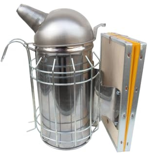 APICOLTURA.COM Affumicatore Inox Ø10 cm con griglia di Protezione