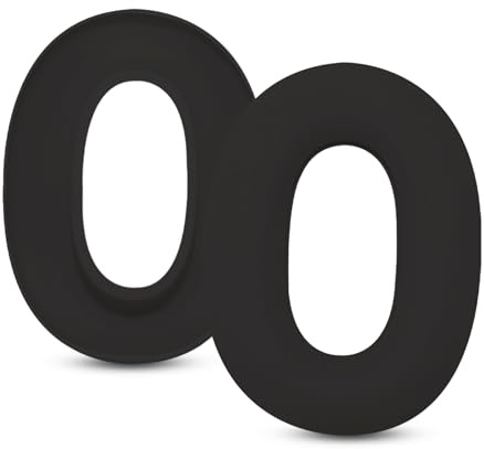 umvowuxa WH-1000XM6 Silicone Ear Pads Cover for Sony WH-1000XM6 Headphones,Ear Cushion Protector, Headphones Accessories Non-slip washable(Black)