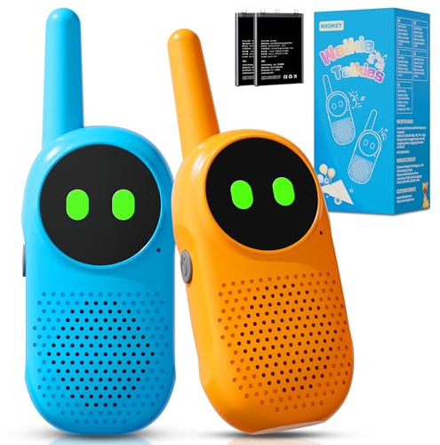 Walkie Talkie Kinder ab 3 4 5 6 7 8 Jahre, NXGKET 2er Set Aufladbar Walkie Talkies, Funkgerät Radio Walki Talki, Spielzeug Geschenke für 3–12 Jährige Junge Mädchen zum Geburtstag Weihnachten Ostern