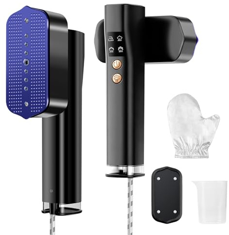 Steamer Dampfglätter 1300W,110-240V Worldwide Voltage 2-in-1 Reisebügeleisen Mini mit 15S Schnellaufhezung, 800g Leicht Tragbarer Dampfglätter für Kleidung, Ideal für Reise, Büro und Haushalt