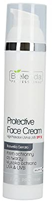 Bielenda Crema Viso Professionale Protettiva Alta Protezione UVA & UVAB SPF 50 | Krem Ochronny do Twarzy Wysoka Ichrona UVA & UVAB 100 ml Set con Shampoo per Capelli STAPIZ 15ml o Maschera 10ml