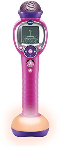 VTech - Kidi Superstar Moov', Micro Karaoké Enfant 8 en 1, Microphone sans Fil avec Effets Lumineux Multicolores, Apprentissage du Chant et Jeux, Cadeau Enfant Dès 6 Ans - Contenu en Français