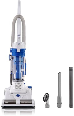 Vacmaster Upright Vacuum Cleaner Power Suction Bagless Vacuum Cleaner Portable Floor Cleaner with 20ft Cord & 13” Cleaning Path for Carpet, Hard Floor and Pet Hair