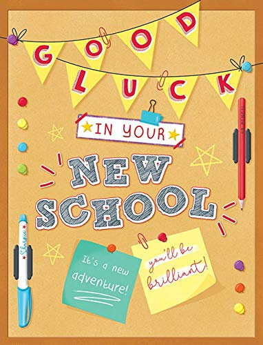 Traditionellt tillfälle kort ny skola - 20 x 15 cm - Piccadilly Greetings