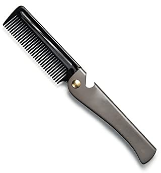 RTHGTFSZ Pettine Pettine tascabile pieghevole fatto a mano for gli uomini, il raddrizzatore di pettinatura dei capelli del dente for i capelli del toelettatura di tutti i giorni, la barba o i baffi, u