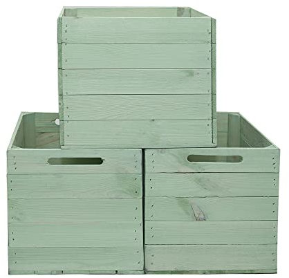 MARWOOD PREMIUM QUALITY 3x Kallax Box Kalaxregal Boxen Aufbewahrungsbox Kallax Einsatz aus Holz I Kiste Box für Kallax Regal I Kallax Einsätze I Obstkiste| Holzkasten| MADRYT