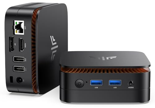 NiPoGi Essenx E1 Mini PC W-11 Pro Ιntel Twin Lake N150 (jusqu'à 3,6 GHz) 16Go DDR4+256 Go SSD, Tour PC/Gigabit Ethernet/2.4+5G WiFi/BT4.2/HDMI 2.0+DP 1.4 Dual Display 4K@60Hz UHD Ordinateur de Bureau