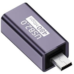Adattatore Mini USB Maschio a MIDI Femmina, Adattatore Mini USB Maschio a USB B per stampanti Sintetizzatore per pianoforte elettronico MIDI e altri dispositivi Mini USB Maschio/Laptop (1 pezzo)