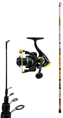 Kolpo kit bolognese in offerta canna da pesca 3 mt con mulinellofrizione anteriore per la pesca con galleggiante per il mare lago e fiume