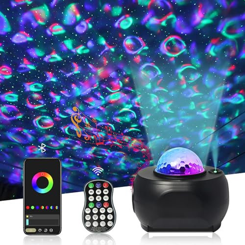 Disco-ljus, nattlampor, discolampor för födelsedagsfester, födelsedagspresenter för alla, galax stjärnprojektor disco bollfestlampor för rum, sovrum, vardagsrum, nyår, julbelysning