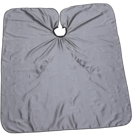 TOVINANNA Tablier garniture rasoirs tondeuses à cheveux poil la Coupe de cheveux shampooing Cape de salon cape réglable fournitures de barbier cape de barbier pour hommes en tissu Dark Grey