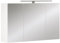 Vicco Badspiegelschrank Lavio, Weiß, 100 x 60 cm mit 3 Türen und LED-Beleuchtung