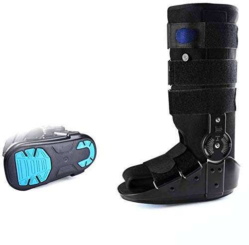 YHdtUO Ankle Joint Fixed Tendon Fracture Postoperative Rehabilitation Shoes Adjustable Cross Strap Stability Knee Joint Support