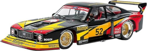 Tamiya 24376 1:24 Ford Zakspeed Capri Turbo MAMPE - Modellbau, Plastik Bausatz, Hobby, Basteln, Kleben, Modellbausatz, Modell, Plastikmodellbau, Schwarz, Rot, Gelb
