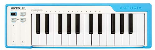 Arturia MicroLab Blau – Kompakte 25er USB-Controller-Tastatur