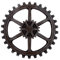BESPORTBLE Vintage Rad Deko Steampunk Anhänger Zahnrad Wand Dekoration für Hause Bar Kunst Handwerk Deko 24cm