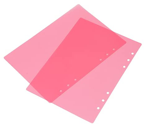 Cubierta de Encuadernación de Plástico, 50PCS Cubiertas de Encuadernación A5 Cubierta Mate de Plástico de Hojas Sueltas de 6 Orificios Plástico PP, Cubiertas de Encuadernación
