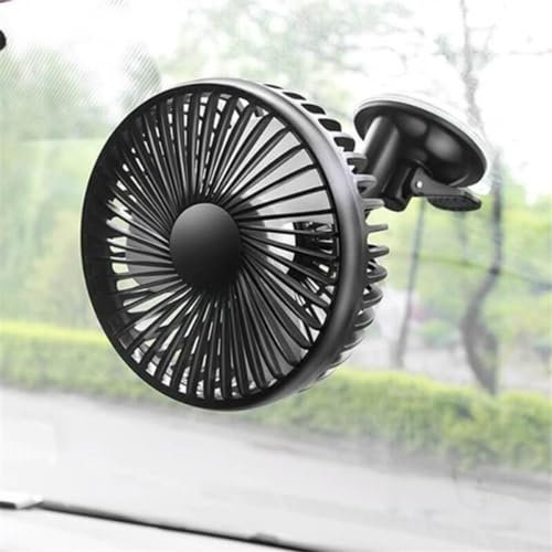 EpheyFIF Auto Ventilator Fahrzeug Ventilator Einstellung Saugnapf Auto Auto Kühlung Luftventilator USB Mini Auto Air Fan Sommer Kühlung Air Circulator