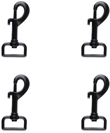 GroveEss 4PCS Metal Dog Lead Clips,Durable Swivel Snap Dog Lead Clasp,Heavy Duty Pet Leash Hooks Replacements for Linking Pet Collar Bag Strap Key Chain DIY Crafts