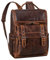 STILORD 'Gian' Rucksack Herren Arbeit Leder Damenrucksack Modern Groß - Laptoprucksack 15.6-16 Zoll Arbeitsrucksack für Büro Reise Uni - Herrenrucksack aus Echtleder, Farbe:luino - braun